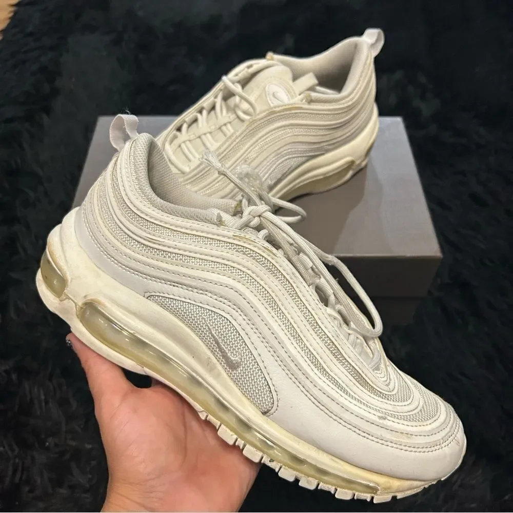 NIKE Air Max 97 white lace up shoes sneakers women’s 7.5